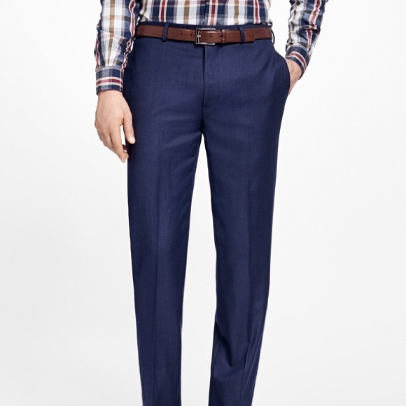 NWOT BROOKS BROTHERS Navy slacks - Picture 2 of 4